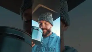 I make morning coffee while Car Camping! #shorts #nature #travel #coffee