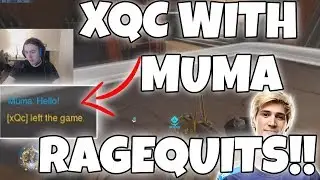 Overwatch|XQC GETS QUEUED WITH MUMA!! HE RAGEQUITED!!!-Twitch Highlights #10
