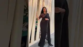 Katrina Kaif Wear Beautiful Black 🖤 Saree 🥻 #viral #saree #cataloguebyab #outfitideas #trending