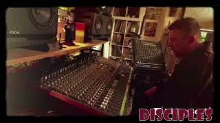 Russ Disciples mixing Sacred Hills Dub in the Front Room studio