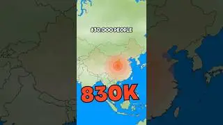 WORST EARTHQUAKE OF ALL TIME (830K DEAD) #earthquake #morocco #china  #geography #maps #countries