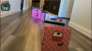 NumberBlocks Playtime Extra Long Domino Chain Reaction | | Leo&rsquo;s TV