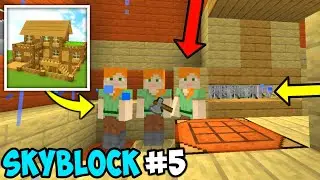 Multiplayer Skyblock in online server in Block Crazy Robo World #5 😱