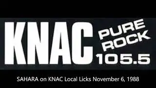 SAHARA on KNAC Local Music Show 1988 - Demo recordings of 