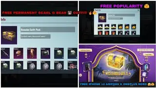 PUBG MOBILE NEW EVENT IN LIBYA SERVER GET FREE PERMANENT SCARL & BEAR OUTFIT IPHONE 12 POPULARITY 🙏😍