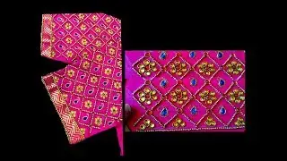 Full Sleeves Designing with Normal Stitching Needle- Same Like Aari / Maggam work