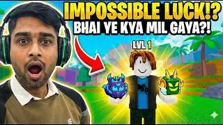 Impossible Luck at Level 1 | Blox Fruit