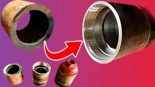 Creating Amazing Inner #Threads on a #Lathe Machine | Amazing Skill A Thread Making 2023