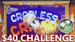 Bubble Craps and Slot $40 Challenge - $100 or Get a Bonus