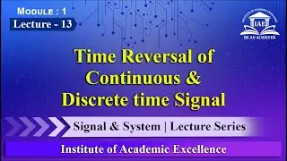 Time Reversal of continuous & Discrete time signal | Signal & System