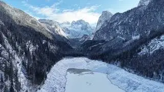 Gosausee - Mirror of Nature: Alpine Lakes from Above - 4K
