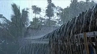 This Heavy Rain on a Rural Roof Will Knock You Out Faster Than You Expect