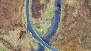 Dji flip drone footage: Inveroran, near Bridge of Orchy....