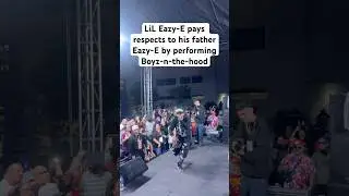Lil Eazy-E pays respects to his father Eazy-E by performing Boyz-n-the-hood #lileazye #eazye #nwa
