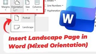 How to Insert Landscape Page in Word (Mixed Orientation)