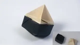 Origami - How to fold a Boxed Spinning Top