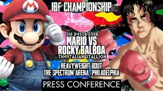MARIO VS. ROCKY BALBOA (OFFICIAL 3 MAIN EVENT PRESS CONFERENCE)
