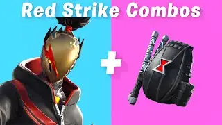 7 Best Red Strike Skin + back bling combos in Fortnite