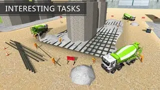 Bridge Building Sim: Riverside Construction Games - Android GamePlay