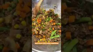 Beef mince with mixed vegetables