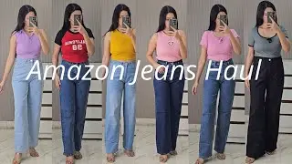 I Found AMAZING Jeans under ₹500 on Amazon 😱 | High Waist Wide Leg #amazon #jeans 