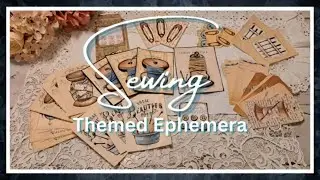 Sewing Themed Ephemera #diy #art