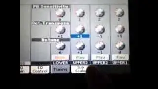 Korg Pa600 How to change octave for upper sounds separately