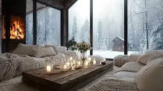 ❄️Snowy Window Piano Music | 3 Hours of Soft Piano in Cozy Room for Peace, Rest, Study, & Meditation