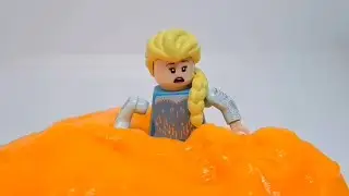 Lego Elsa stuck in living slime