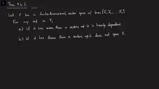 Linear Algebra: Proof of Theorem 4.6.2