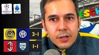 NON SONO D'ACCORDO‼️ BODO GLIMT-INTER 3-1 e MILAN-COMO 1-1