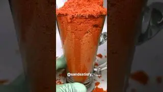 Very satisfying orange kinetic sand asmr.😍 #shorts