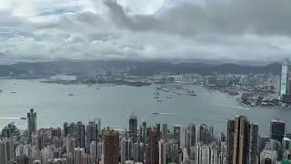 Victoria Peak Timelapse | Lugard Road Lookout | Hong Kong Skyline, Clouds & City Lights