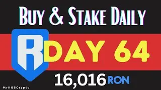 RONIN TOKEN Ron Token Daily Buys & Staking Journeys - DAY 64