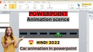 How to create animated car Using PowerPoint in hindi😤 || powerpoint car animation karna seekhen..