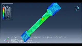 tensile test - XFEM crack growth - 3D model#abaqus