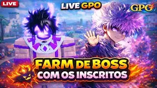 LIVE GPO 🔴 Farm de boss com os inscritos + Giveaways| Grand Piece Online