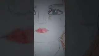 cute girl drawing 👍😍😀