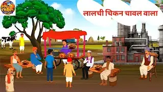 लालची चिकन चावल वाला। Lalchi Chicken Chawal Wala | Moral Stories