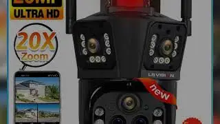 A must-have product!&nbsp;LS VISION 10K 20MP WiFi IP Camera Five Lens 20X Zoom Outdoor 360&deg; Surveillanc