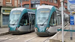 Trams in Nottingham 31 Dec 2024