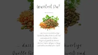 Linsen #eiwei&szlig; #pflanzlich #proteine #blutzucker #vegetarianfood #gesundheit