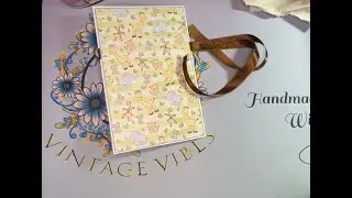 BABY MINI ALBUM TUTORIAL/#5 VIDEO...ADDING CARDSTOCK & PATTERN PAPER TO THE BASE OF THE ALBUM...