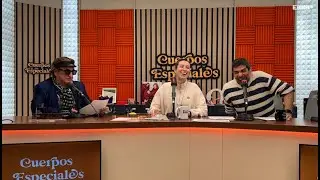 Javier Gurruchaga 'gurruchaguea' en Cuerpos Especiales y graba una promo para el programa