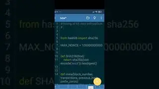 mining of bit coin with python. subscribe for full code. #shorts #python
