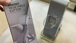Honest Review Of The Iberde Safe Mandolin Veggie Chopper / Stainless Steel Blades / Easy Clean Up!