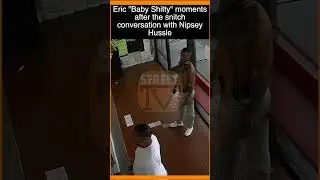 Eric Holder looking frustrated after snitch conversation with Nipsey Hussle minutes before sh00ting