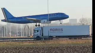 AIRBUS A320 ITA AIRWAYS FROM ROME TO AMSTERDAM LANDING SCHIPHOL AIRPORT EIDSY #automobile #viral