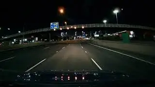 Empty Melbourne roads under curfew.  August 2020