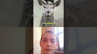 Simbiosis mutualisme rusa & gagak  #reaction #hewanliar #hewanliar #animals